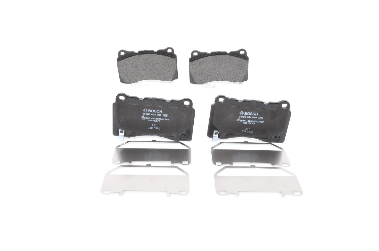 BOSCH 0 986 494 880 TESLA Bremseklodser pris