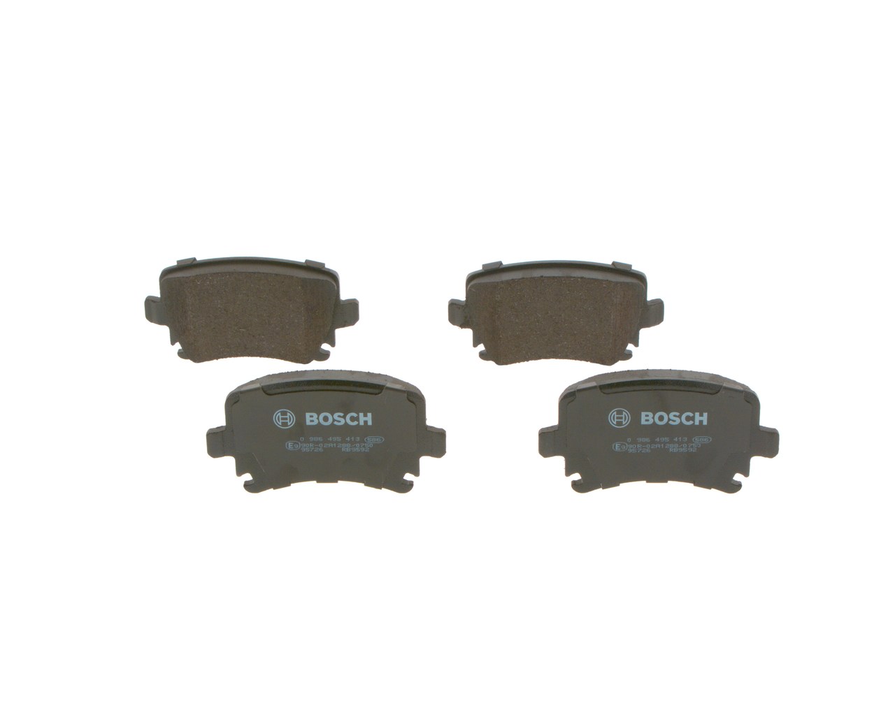 1K0698451G OE BOSCH Brake pad set 0 986 495 413