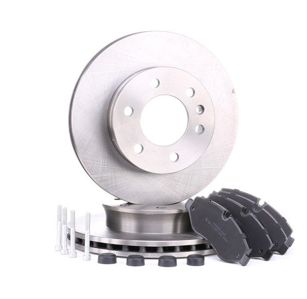 RIDEX 3405B0168 Комплект тормозных дисков и колодок VW CRAFTER 30-50 c бортовой платформой/ходовая часть (2F_) 2.0 TDI Дизель 163 л.с. 2013