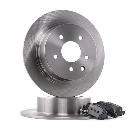 RIDEX 3405B0280 Bremseskiver og -klosser NISSAN Qashqai / Qashqai +2 I (J10, NJ10) 2.0 firehjulsddrift Bensin 139 hk 2013 pris