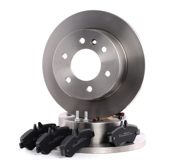 RIDEX 3405B0310 Комплект тормозных дисков и колодок VW CRAFTER 30-50 c бортовой платформой/ходовая часть (2F_) 2.0 TDI Дизель 163 л.с. 2016