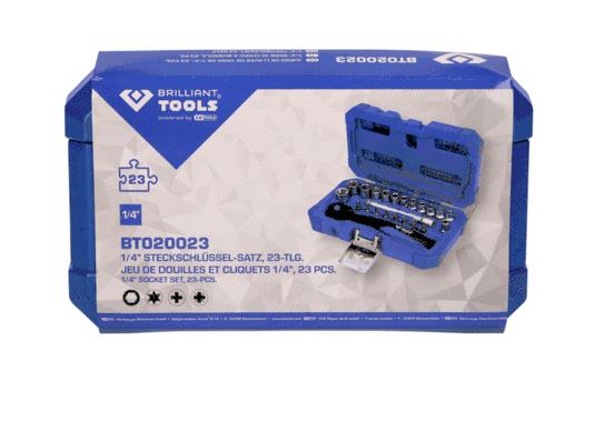 KS TOOLS Steckschlüsselsatz Vierkant, 6,3 (1/4")mm (Zoll) BT020023
