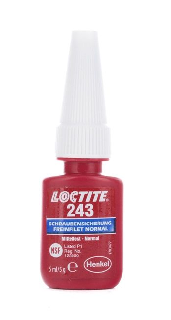 Imobilização de parafusos LOCTITE 243 1370555 adequados para RENAULT, BMW, VW, MERCEDES-BENZ, PEUGEOT barato
