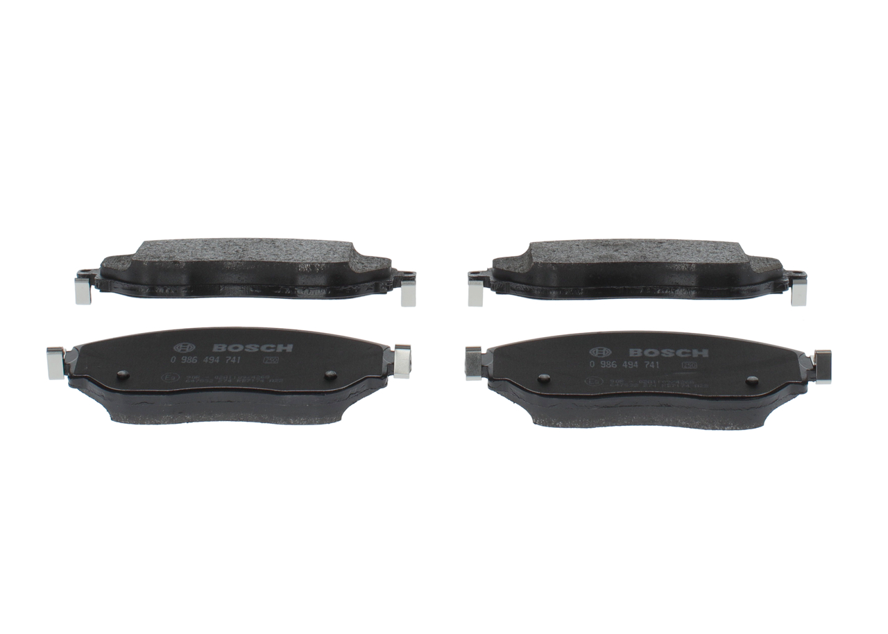 BOSCH 0 986 494 741 NISSAN PRIMASTAR Bremseklosser pris