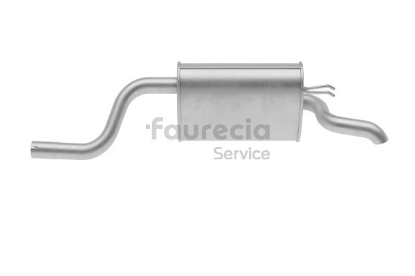 Faurecia FS25663 Udstødning bagpotte Lancia Ypsilon 843 1.2 (843.AXA1A) Benzin 60 HK 2003 pris