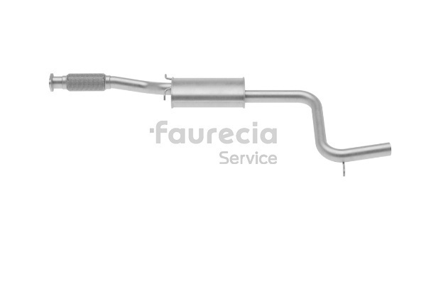 1010853 OE Faurecia Panela de escape central FS30503
