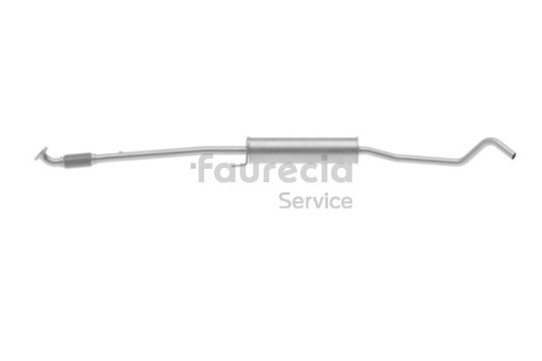 Faurecia FS40510 Mittelschalldämpfer Attrappe Corsa C 1.0 (F08, F68) Benzin 58 PS 2000