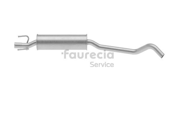 Faurecia FS40631 Mittelschalldämpfer VAUXHALL Corsa Mk I (B) Schrägheck (S93) 1.6 i 16V Benzin 106 PS 1997
