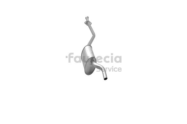 Original Lancia YPSILON Faurecia Mittelschalldämpfer Attrappe FS43012