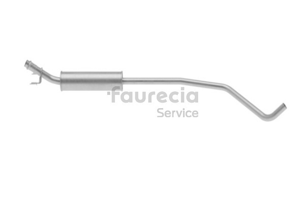 d'origine Citroën C-ELYSEE Faurecia Silencieux avant FS45232