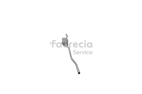 Faurecia FS50048 Keski äänenvaimennin MERCEDES-BENZ W123 Sedan (W123) 240 D 2.4 (123.123) Diesel 72 hv 1984
