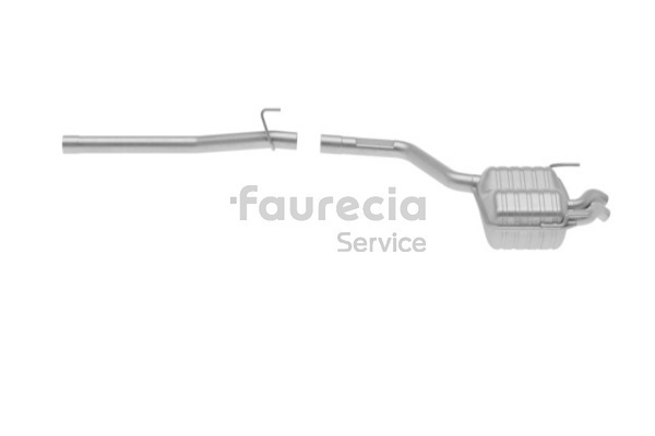 Faurecia FS50173 genuine W202 exhaust silencer universal and sports price