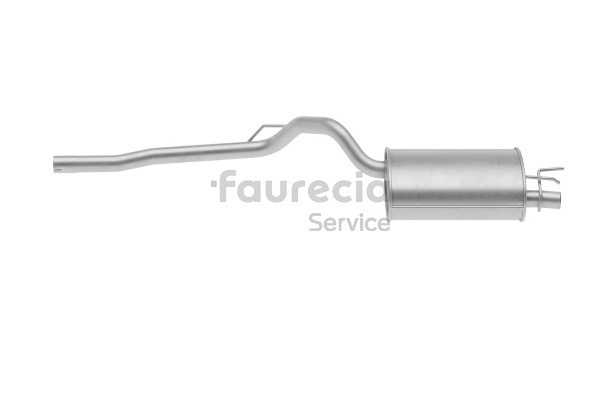 Faurecia FS55586 Išmetimo bakelis RENAULT TWINGO 1 (C06) 1.2 16V benzinas 60 AG 2005
