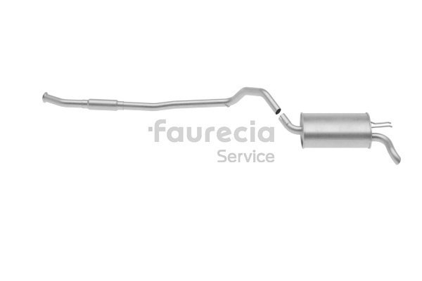 Bakre eksospotte Renault TWINGO 2006 FS55747 Faurecia