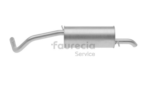 Faurecia FS63281 Pakoputki äänenvaimennin taka Skoda Fabia 6y5 1.4 Bensiini 60 hv 2002