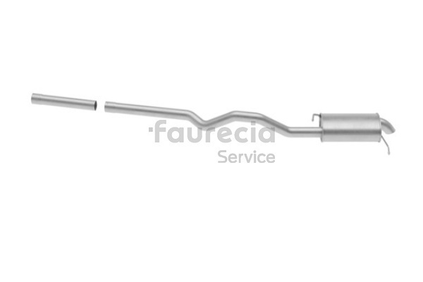 Faurecia FS80747 Bakre eksospotte Volkswagen MULTIVAN 2020