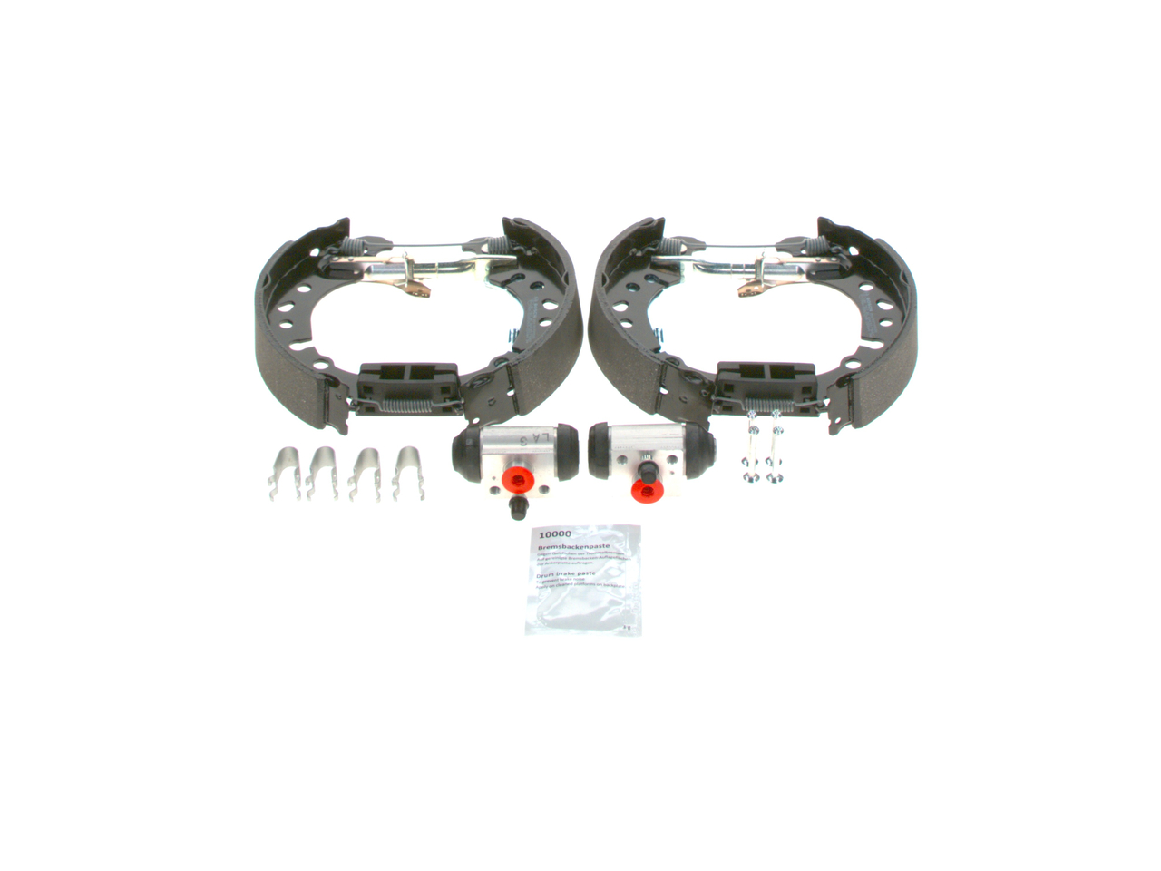 BOSCH 0 204 114 707 Komplet zavor, bobnasta zavora Ford Fiesta Mk6 1.25 Bencin 82 km 2014