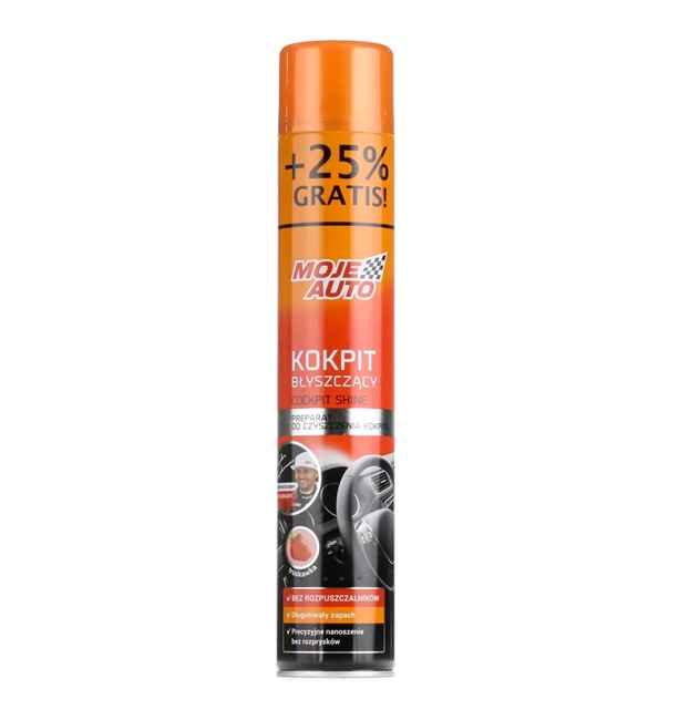 MOJE AUTO Kunststoffpflegemittel glänzend, Spraydose, 750ml, STRAWBERRY 19-107