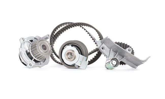 RIDEX 3096W0248 Vandens siurblio ir paskirstymo diržo komplektas AUDI A4 Cabriolet (8H7, B6, 8HE, B7) 2.0 benzinas 130 AG 2005