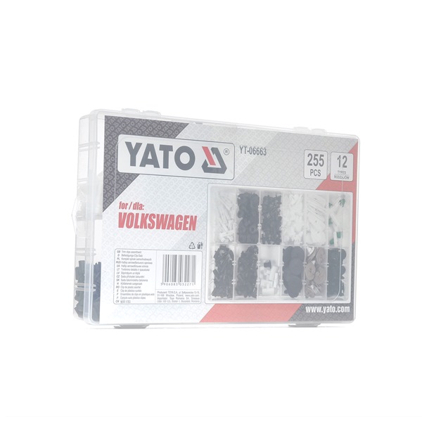 YATO Kit de clip de fixation, revêtement intérieur YT-06663
