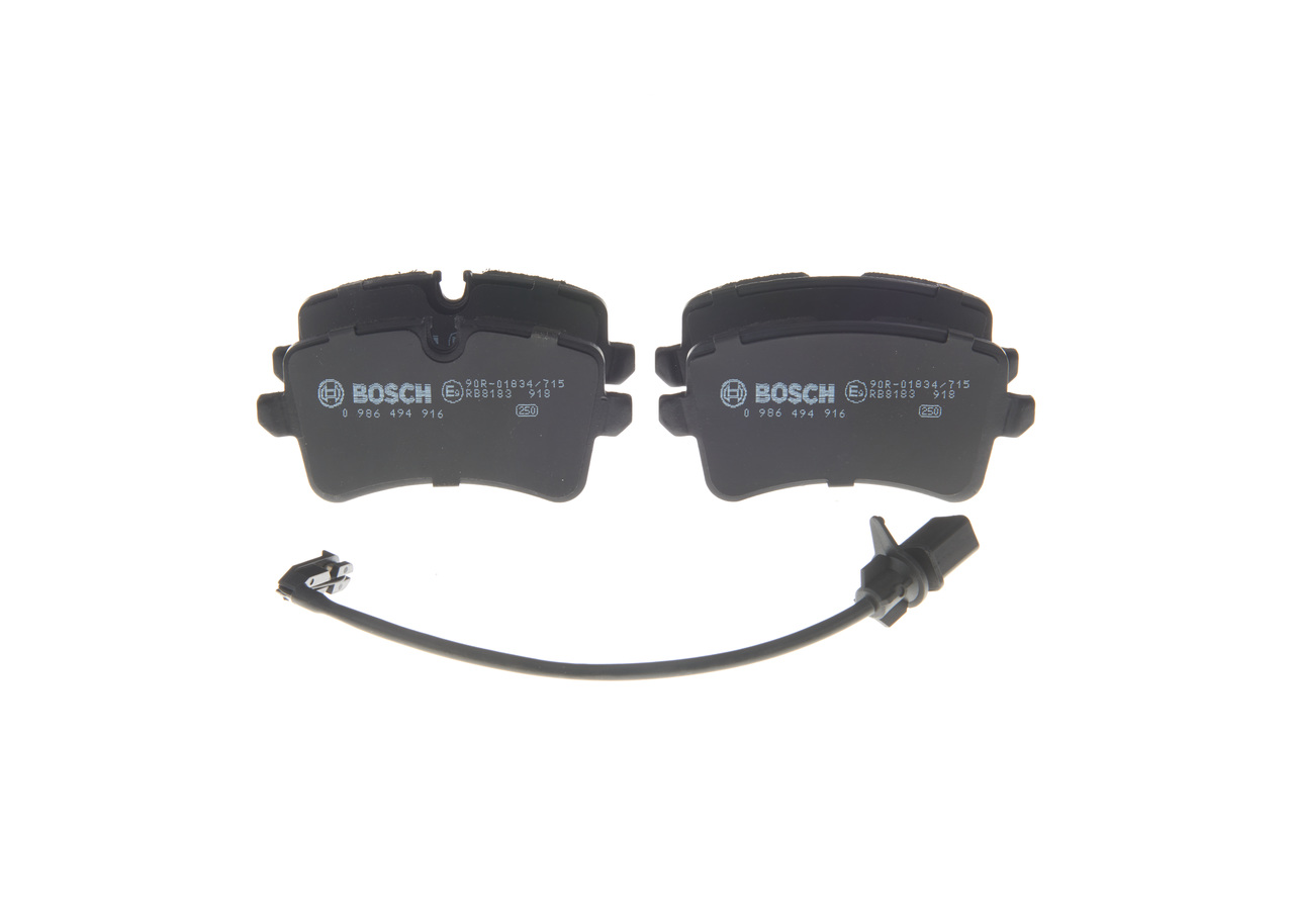 Купить BOSCH Комплект тормозных колодок, дисковый тормоз 0 986 494 916