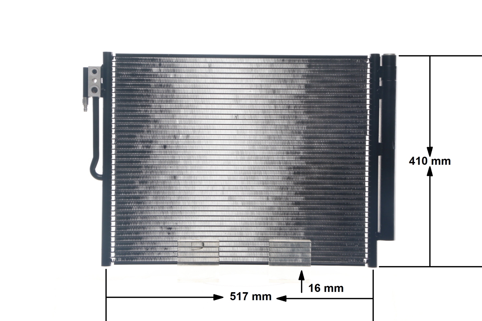 MAHLE ORIGINAL Klimakondensator mit Trockner, 12mm, 8,6mm, 497mm AC 596 000S