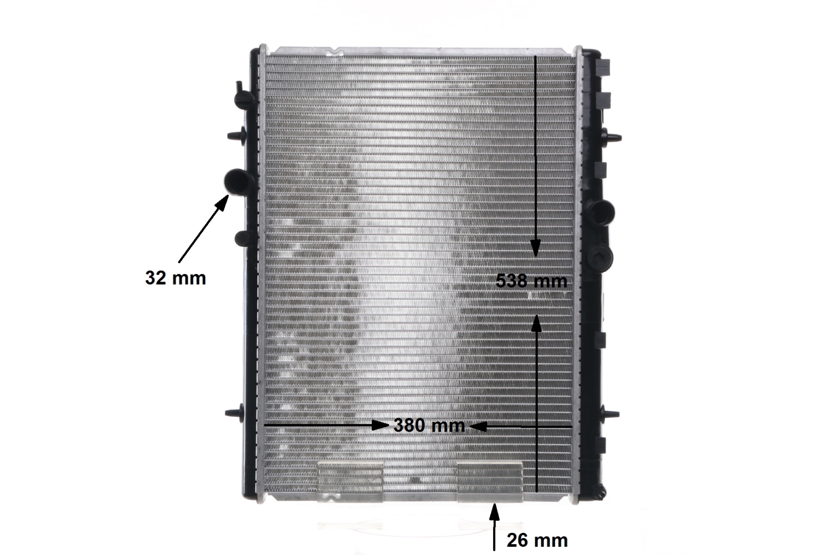 MAHLE ORIGINAL CR 1144 000S Radiatorius / dalys CITROЁN C5 II Break (RE_) 1.6 HDi (RE9HZC, RE9HYB) dyzelinas 109 AG 2004