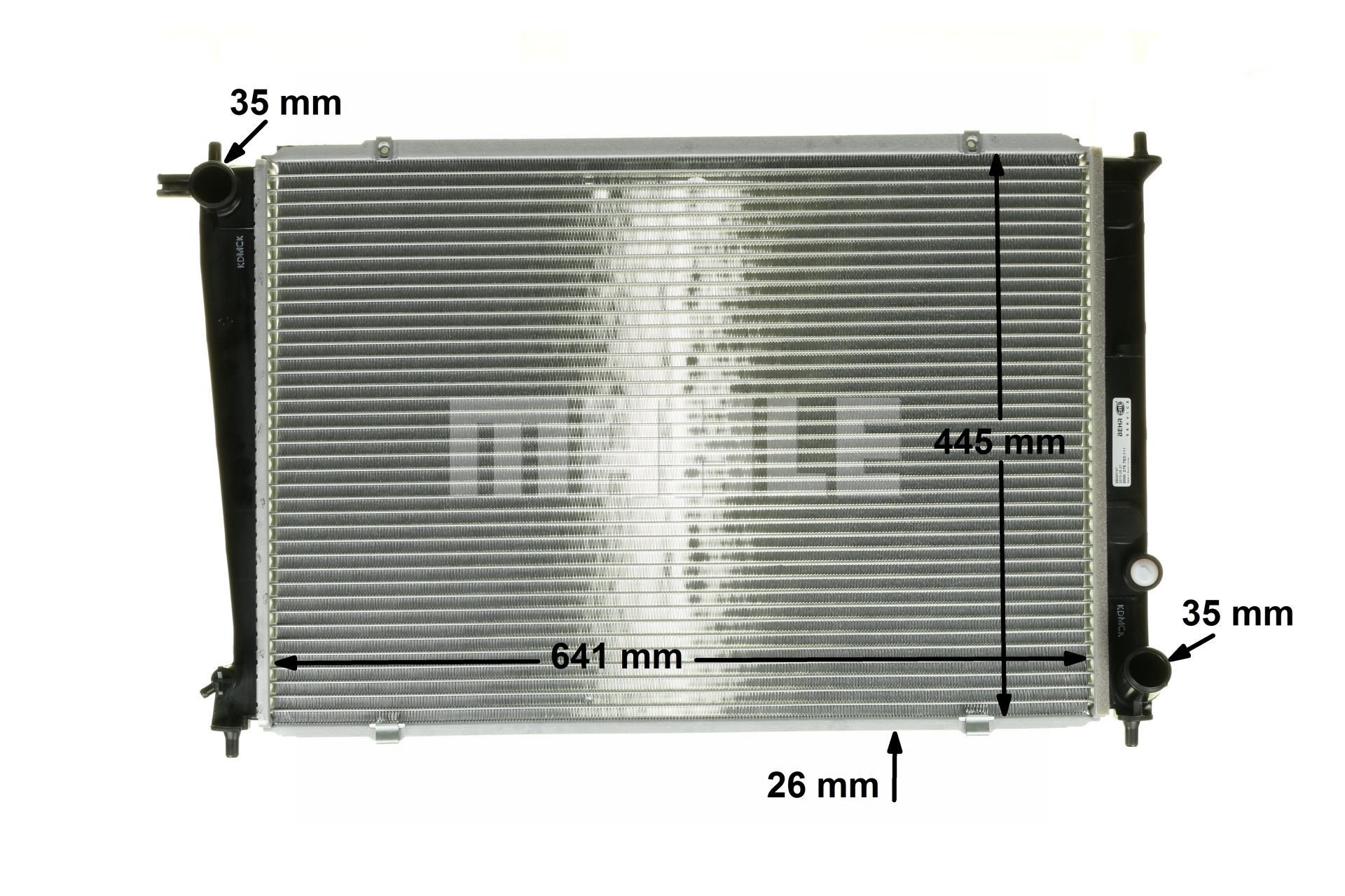 MAHLE ORIGINAL CR 1316 000P Радиатор охлаждения двигателя Hyundai H1 A1 2.5 CRDi Дизель 140 л.с. 2007