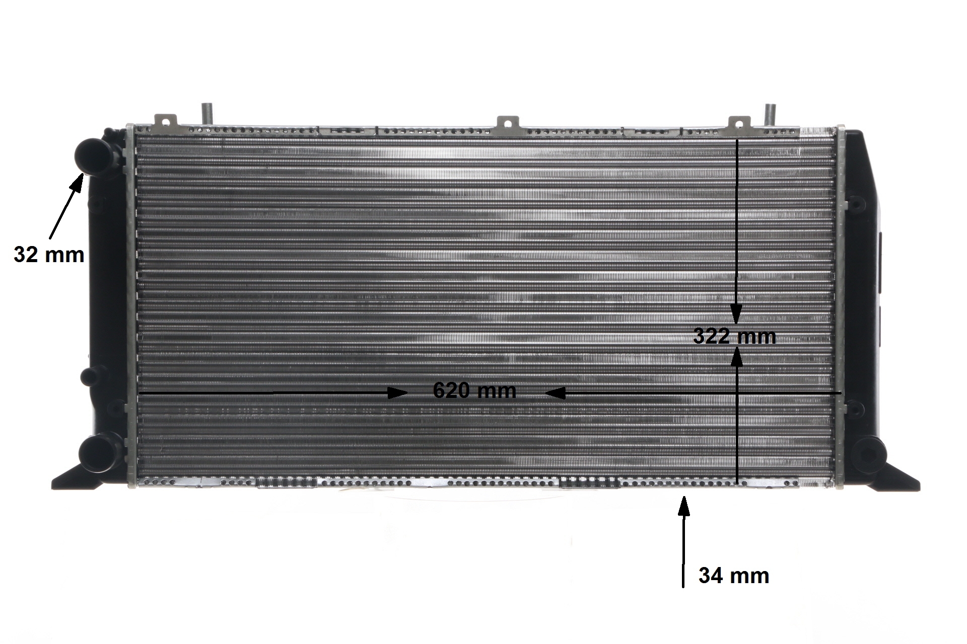 Kühler, Motorkühlung MAHLE ORIGINAL CR 1415 000S passend für AUDI zum günstigen Preis