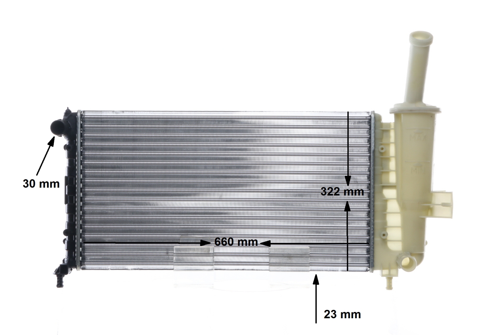 CR 1443 000S MAHLE ORIGINAL 376767611 Radiador, refrigeración del motor
