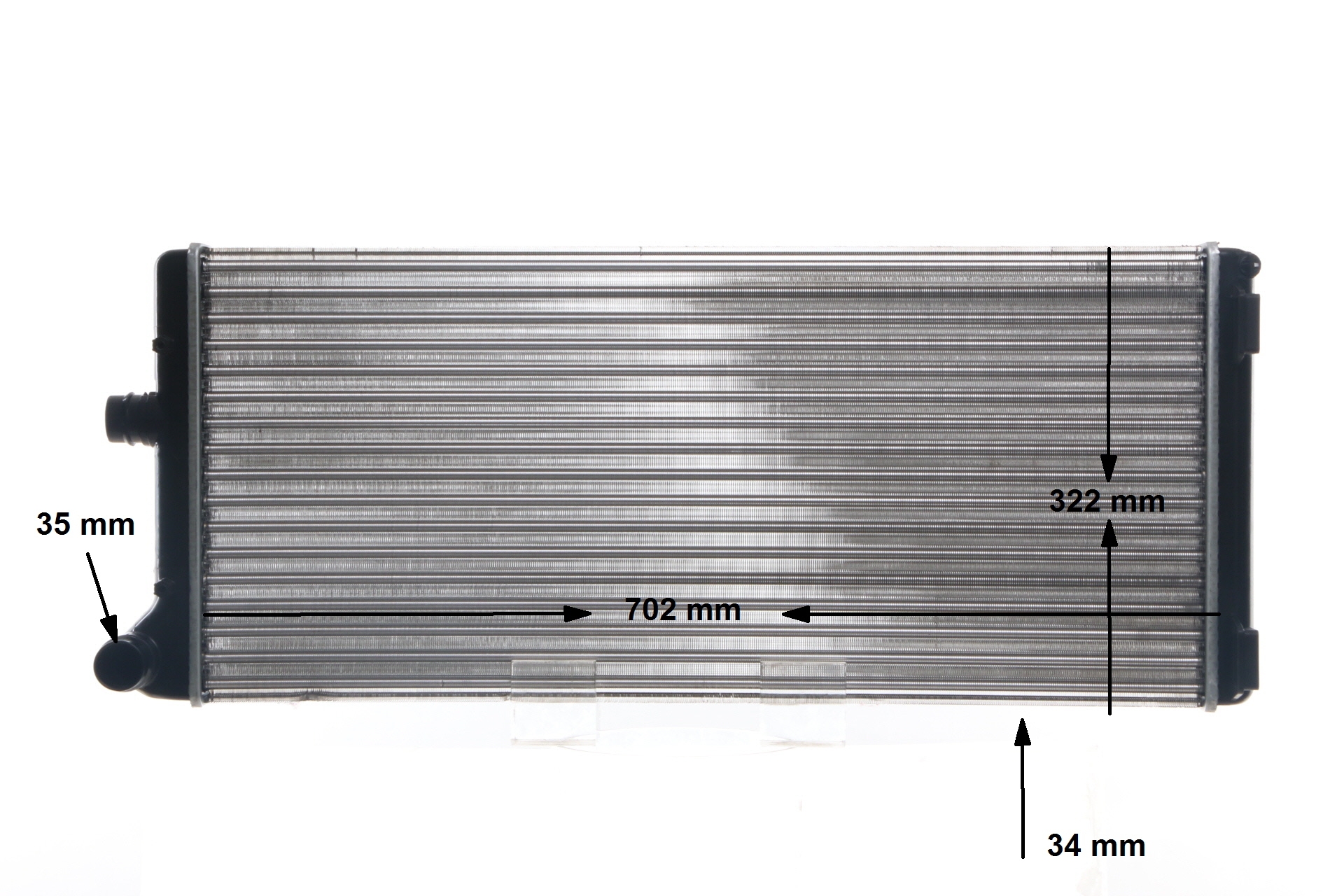MAHLE ORIGINAL CR 1445 000S Kylare FIAT PUNTO (188) 1.9 DS 60 Diesel 60 hk 2011 pris