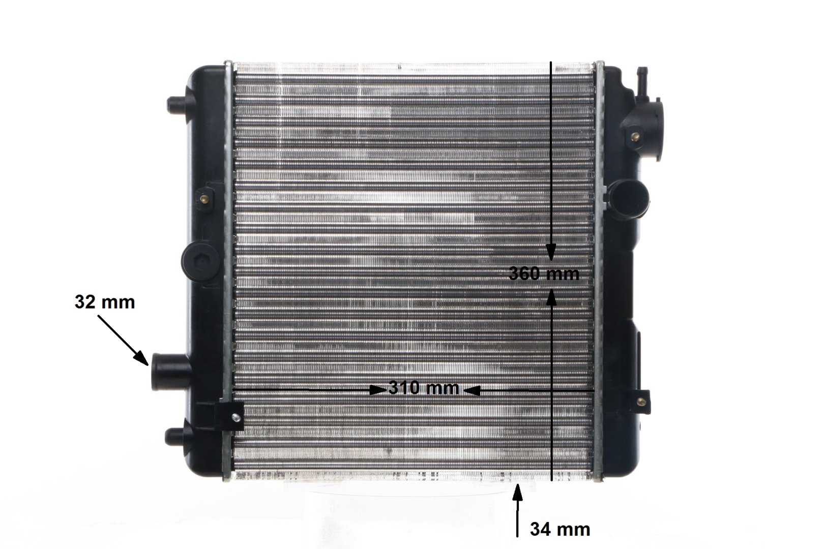 Radiador, refrigeración del motor SE141117000A MAHLE ORIGINAL CR 145 000S