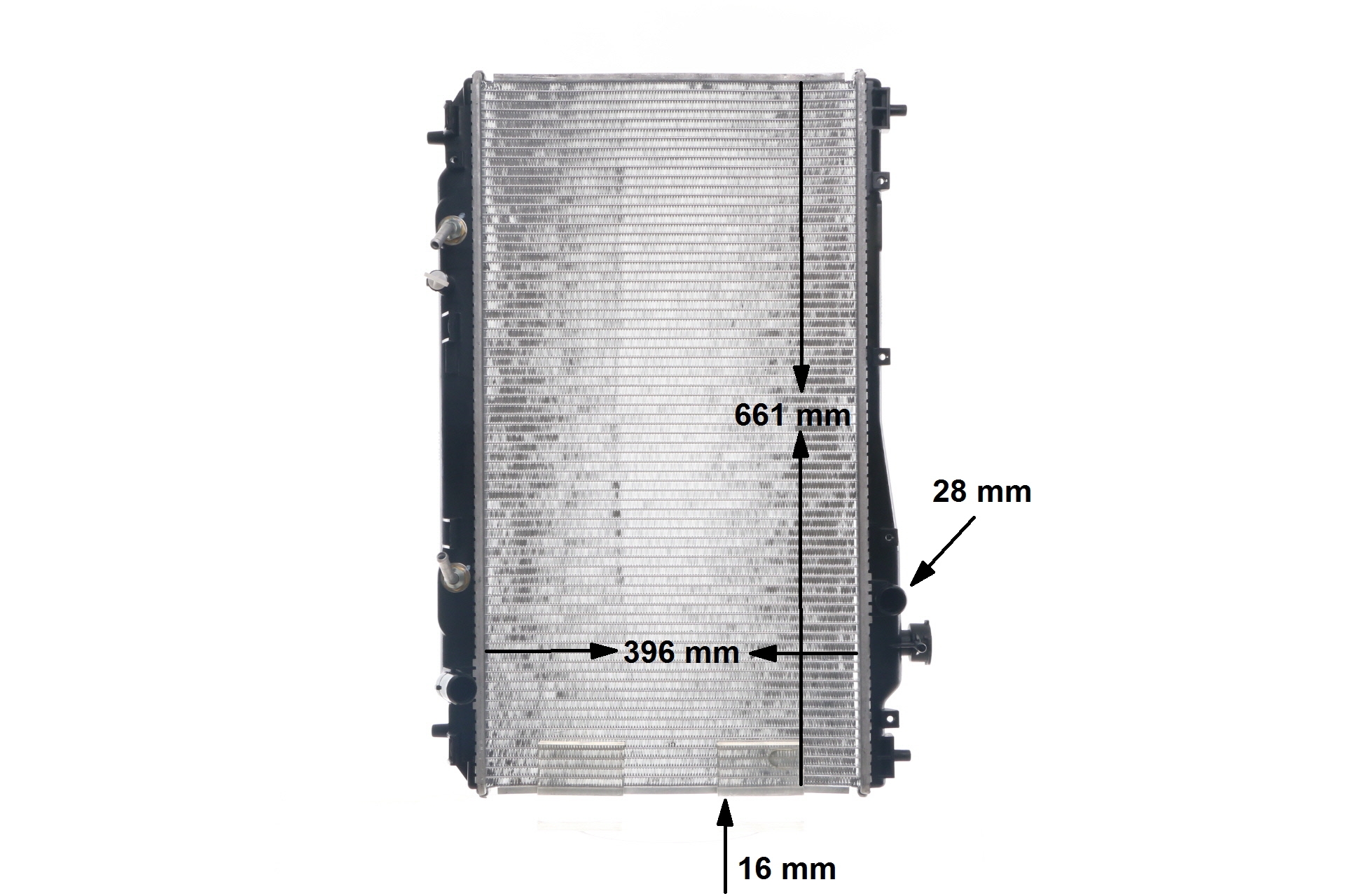 MAHLE ORIGINAL CR 1458 000S Radiatore raffreddamento motore HONDA CIVIC VII Hatchback (EU, EP, EV) 1.4 i (EP1, EU7) Benzina 75 CV 2004 prezzo
