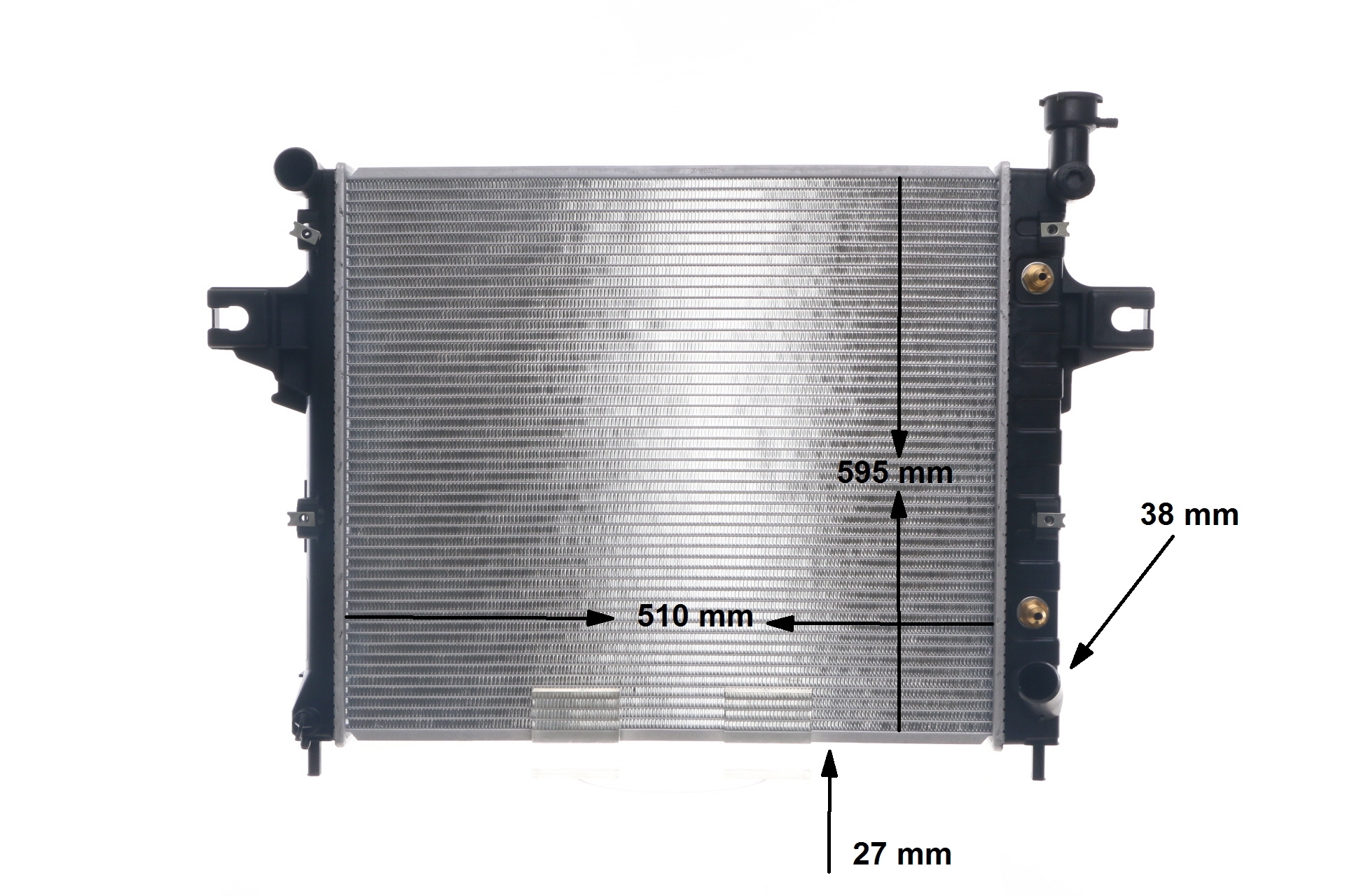 MAHLE ORIGINAL 52079883AD Jäähdytin, moottorin jäähdytys CR 1562 000S