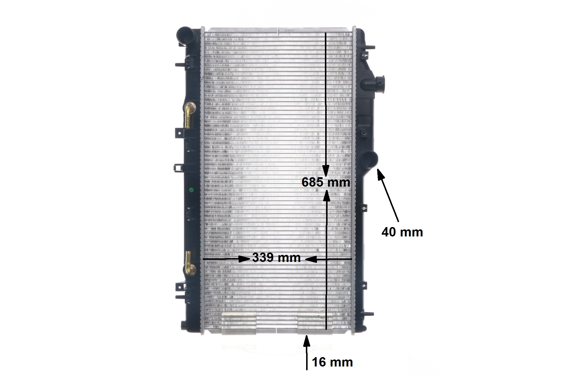 MAHLE ORIGINAL CR1573000S Radiator Subaru LEGACY 2009