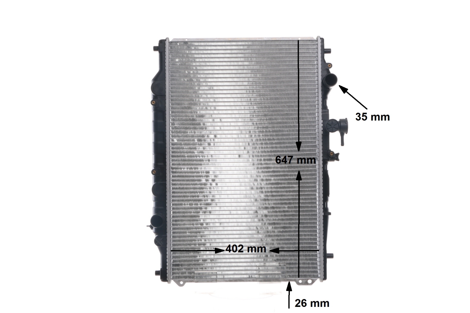 F8C715200 OE MAHLE ORIGINAL Kühler, Motorkühlung CR 160 000S
