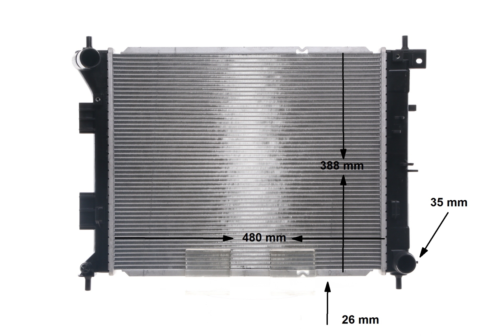 MAHLE ORIGINAL CR 1693 000S Radiateur, koelvloeistof Hyundai i30 II Station Wagon 1.6 CRDi Diesel 128 Pk 2015 kosten