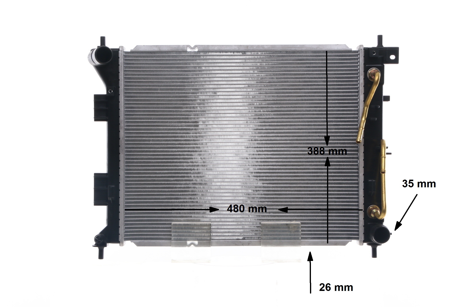 MAHLE ORIGINAL CR 1694 000S Radiateur, koelvloeistof Hyundai i30 II Station Wagon 1.6 CRDi Diesel 128 Pk 2012 kosten