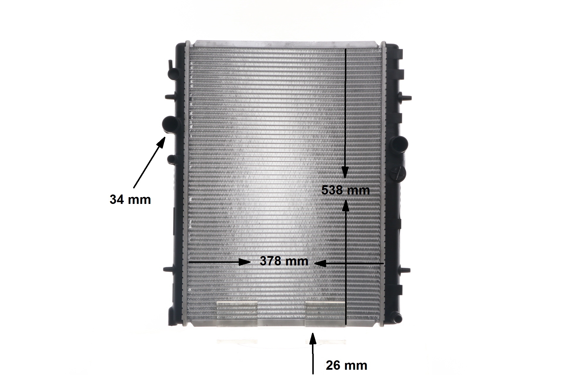 MAHLE ORIGINAL CR 1863 000S Radiatorius / dalys CITROЁN C5 II Break (RE_) 1.6 HDi (RE9HZC, RE9HYB) dyzelinas 109 AG 2005