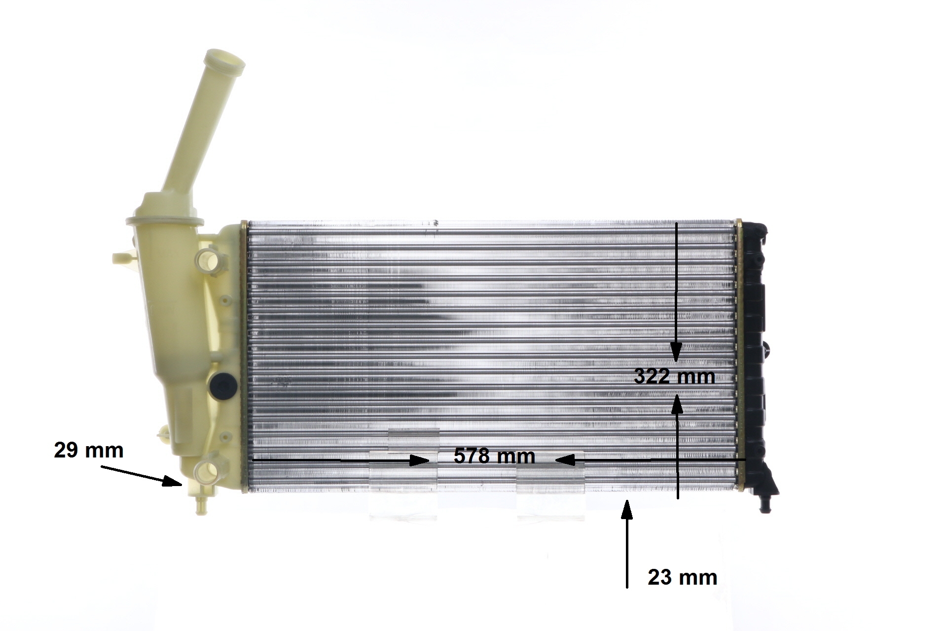 MAHLE CR 2007 000S Radiatorius / dalys LANCIA Y (840) 1.2 benzinas 60 AG 1999