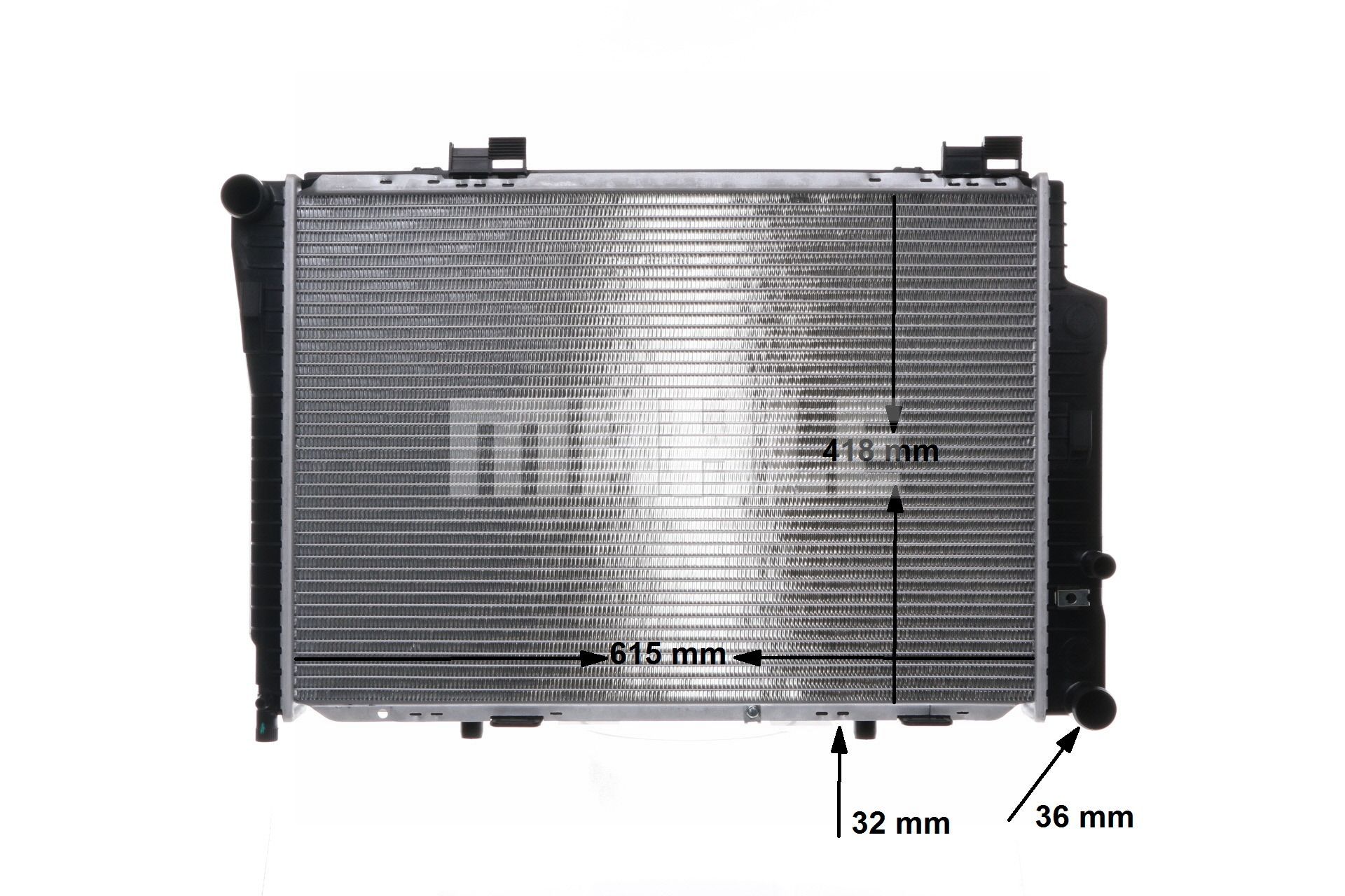 Radiador, refrigeración del motor A2025002203 MAHLE ORIGINAL CR 270 000S