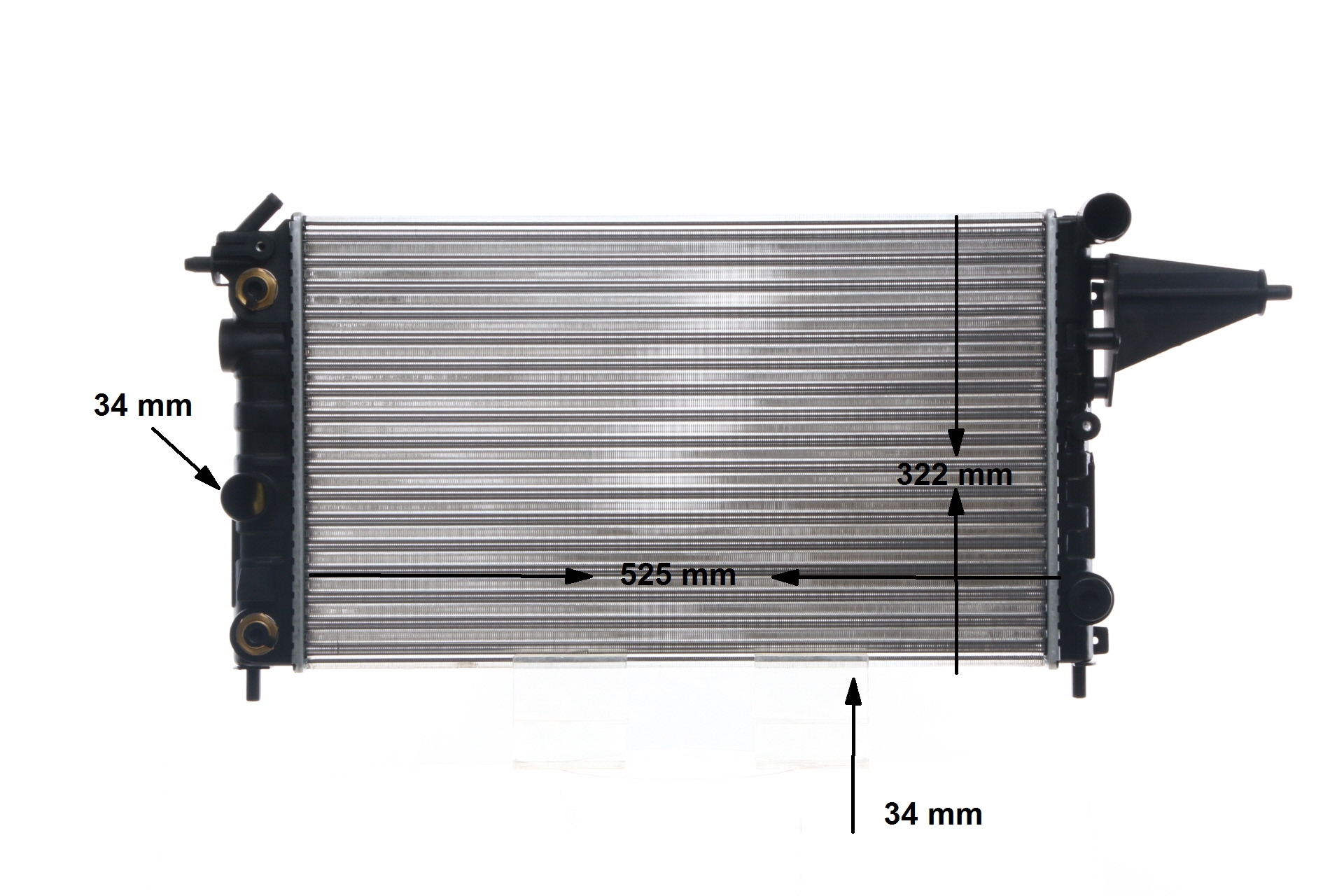 Kühler, Motorkühlung MAHLE ORIGINAL CR 432 000S passend für OPEL, VAUXHALL zum günstigen Preis