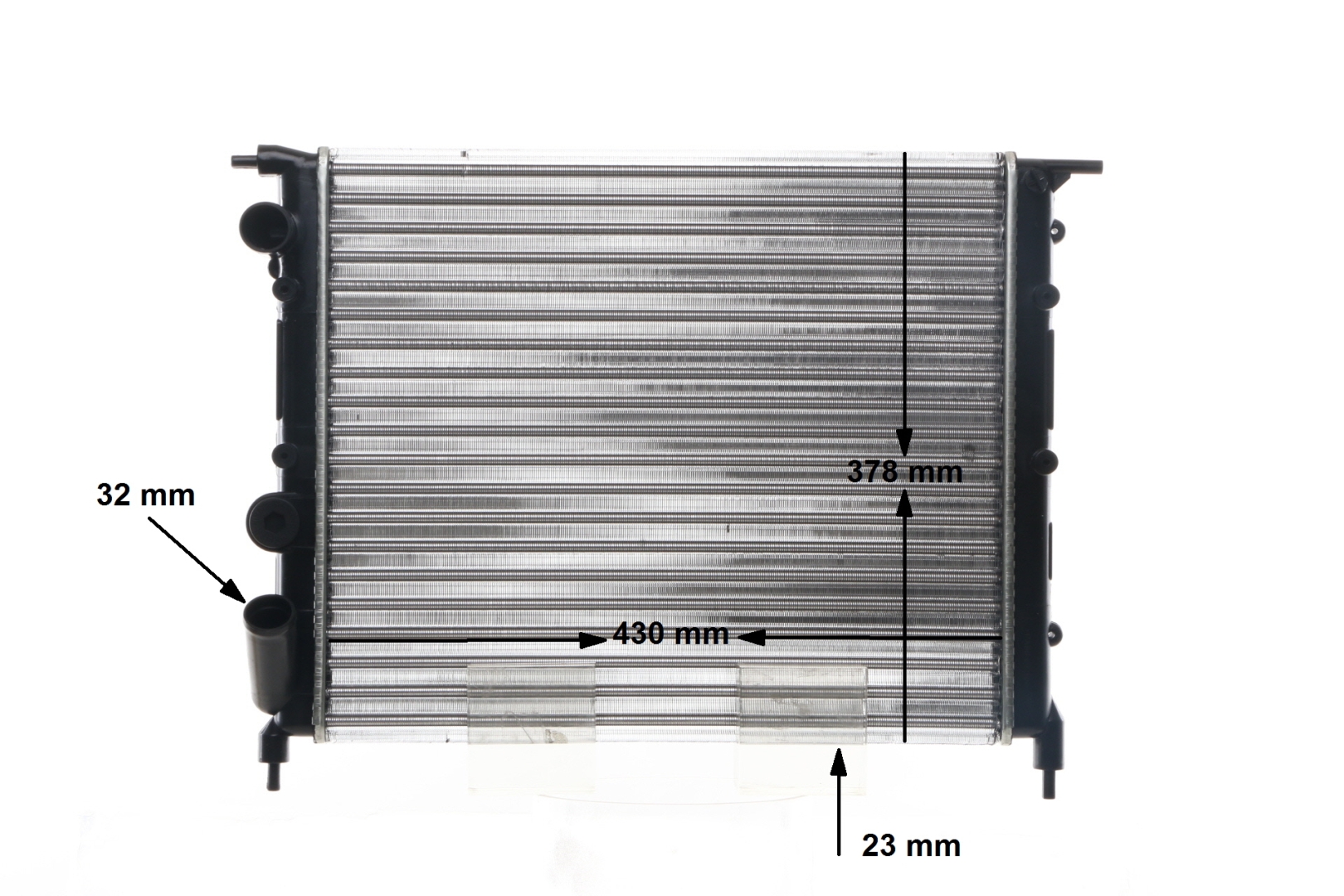 MAHLE ORIGINAL CR 476 000S Radiatorius / dalys RENAULT CLIO I (B/C57_, 5/357_) 1.2 (B/C57R, B575, B57A) benzinas 54 AG 1996