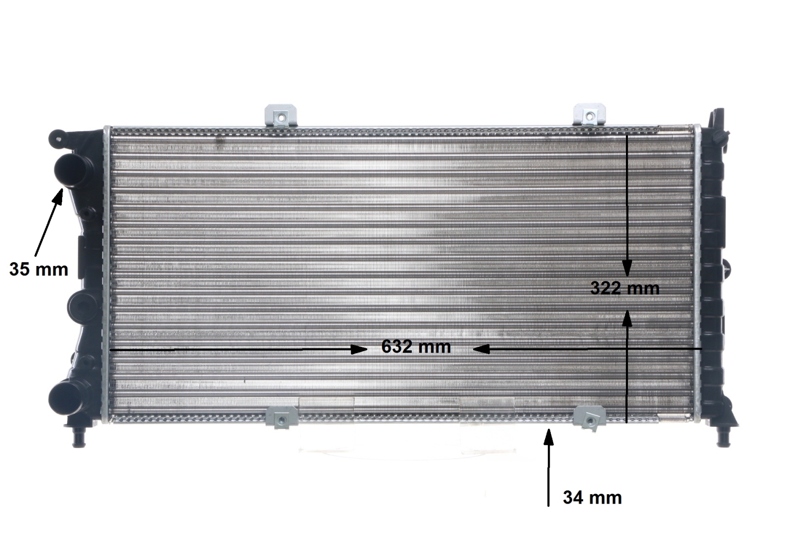 71735351 OE MAHLE ORIGINAL Hladilnik, hlajenje motorja CR 489 000S