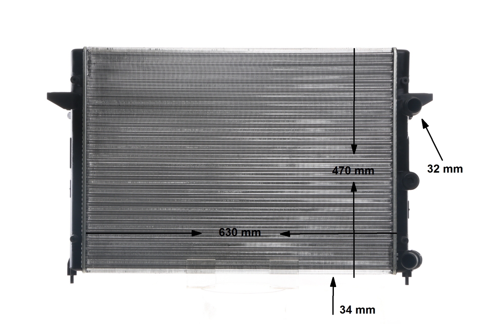 MAHLE ORIGINAL 7M3121253A Jäähdytin, moottorin jäähdytys CR 640 000S