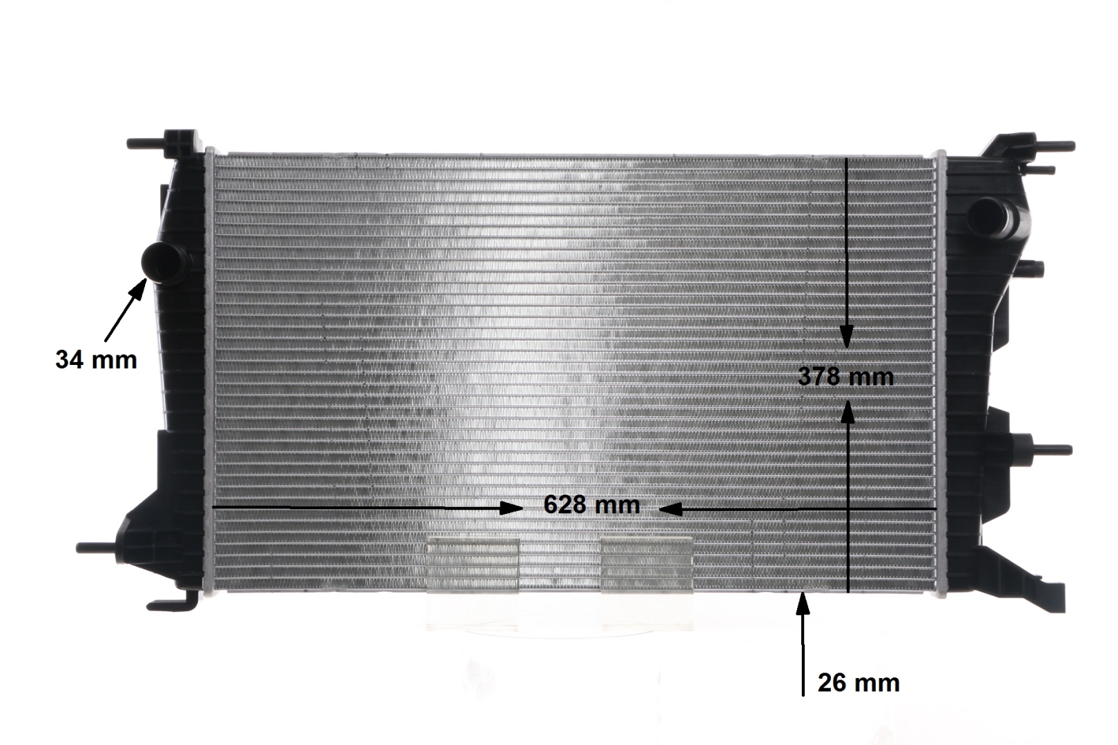 MAHLE ORIGINAL CR 809 000S Radiator RENAULT Fluence (L3_) 1.6 16V Bensin 110 hk 2023 pris