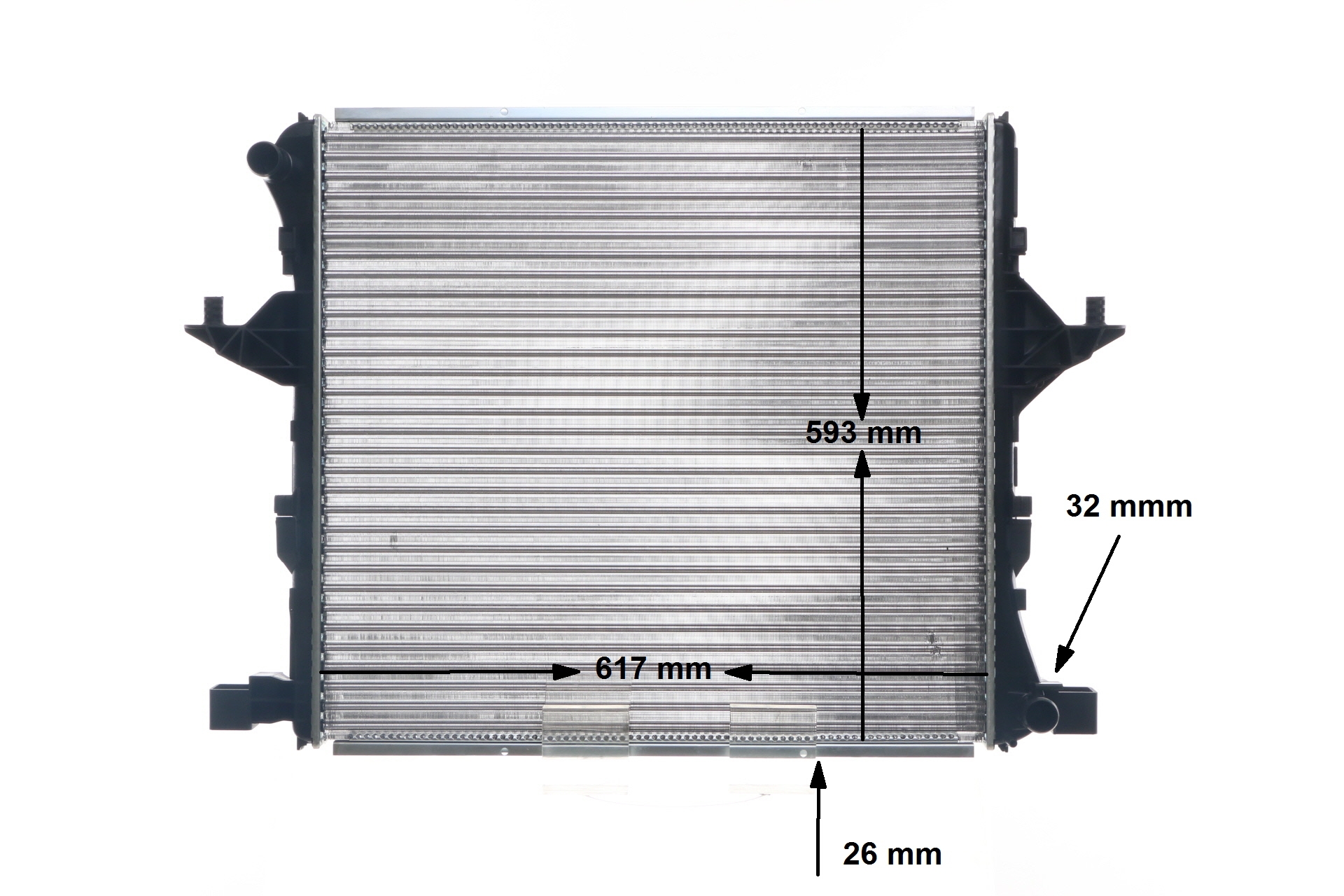 MAHLE ORIGINAL CR 81 000S Radiator VW Amarok Ladvogn 2.0 TDI 4motion Diesel 140 HK 2013 pris