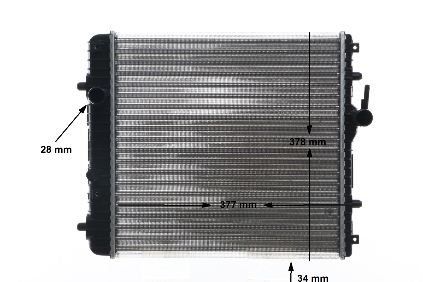 MAHLE ORIGINAL Radiator, motorkjøling CR 837 001S