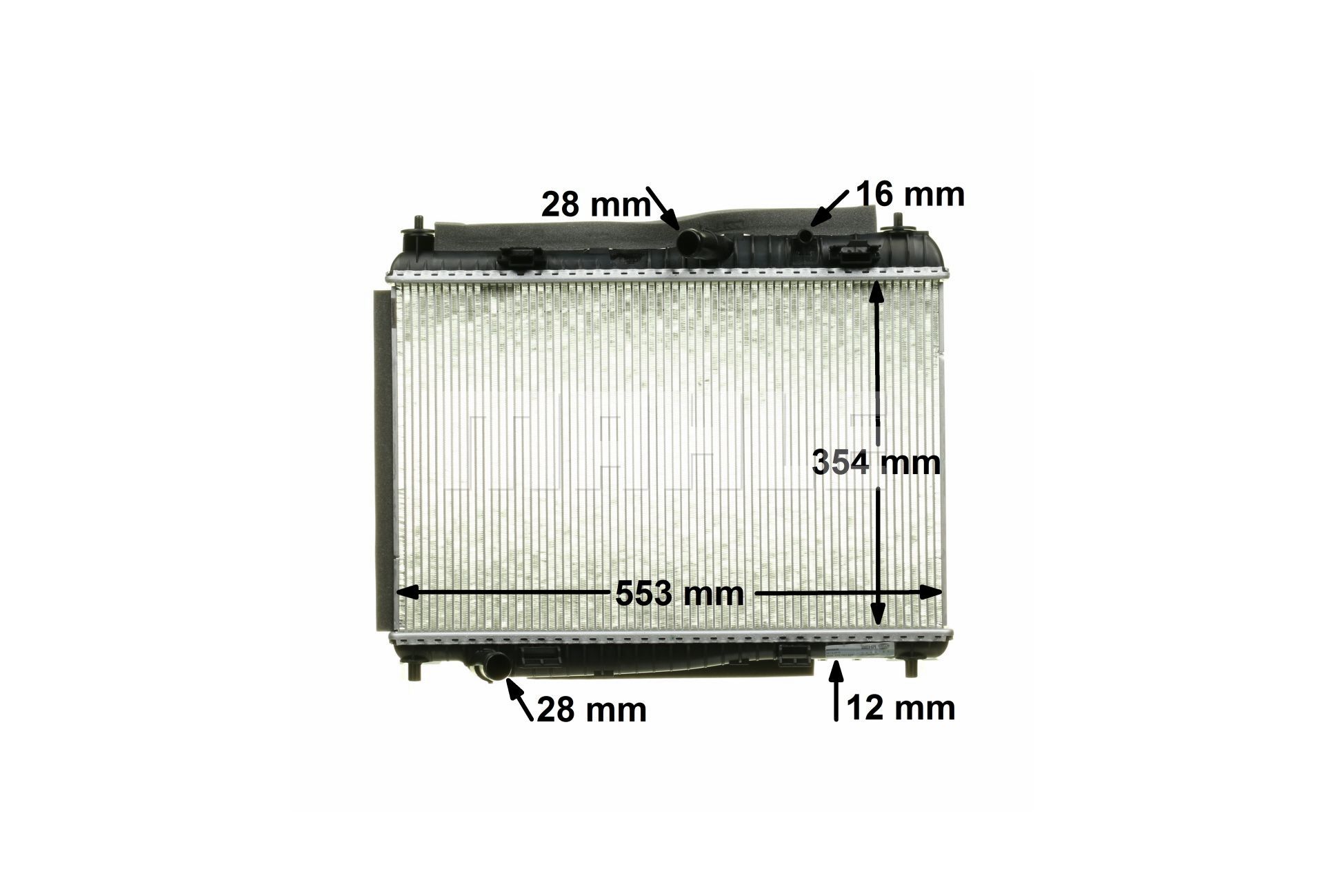 MAHLE ORIGINAL CR 87 000P hladilnik, hlajenje motorja Ford Fiesta Mk6