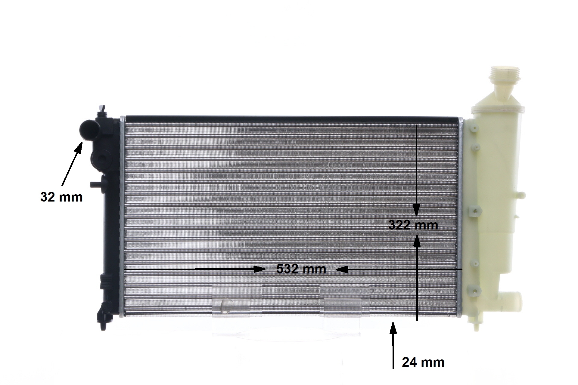 1331T2 OE MAHLE ORIGINAL Radiateur du moteur CR 91 000S